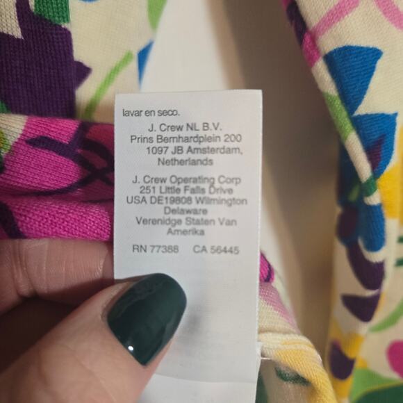 J Crew Floral Pullover Lightweight Sweater Kidcore Spring Summer Bright S - Picture 5 of 7